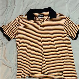 Original Use Multicolor Striped Polo with Black Trim